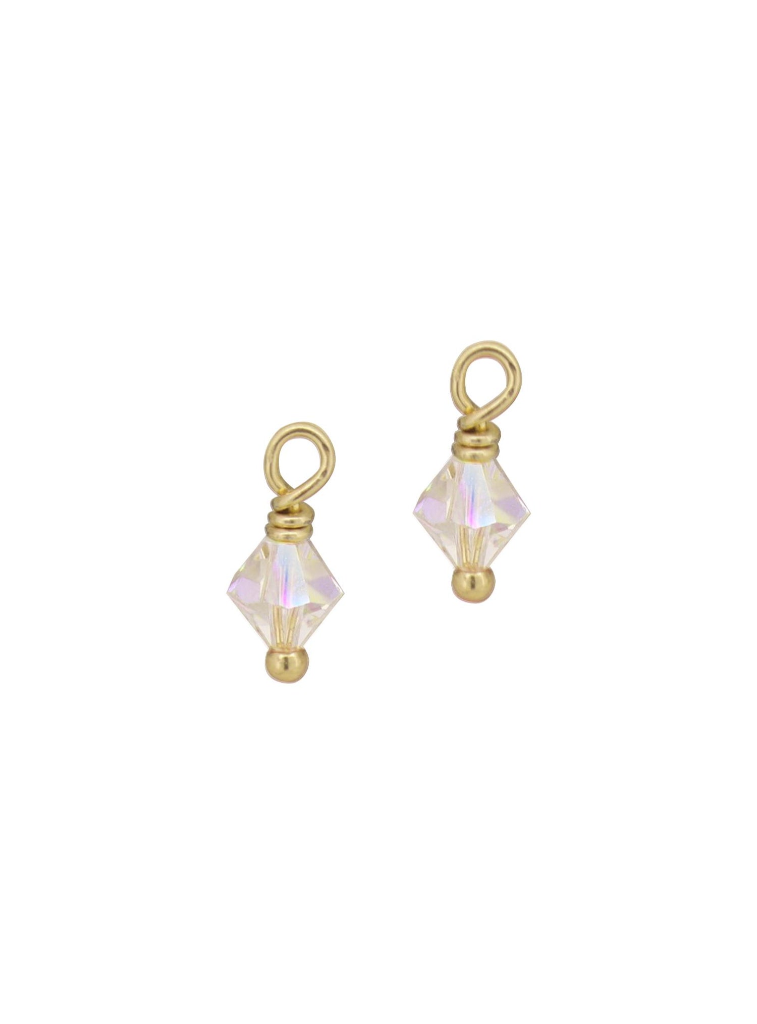 Swarovski Crystal Charms for Sleeper Earrings in 9ct Gold