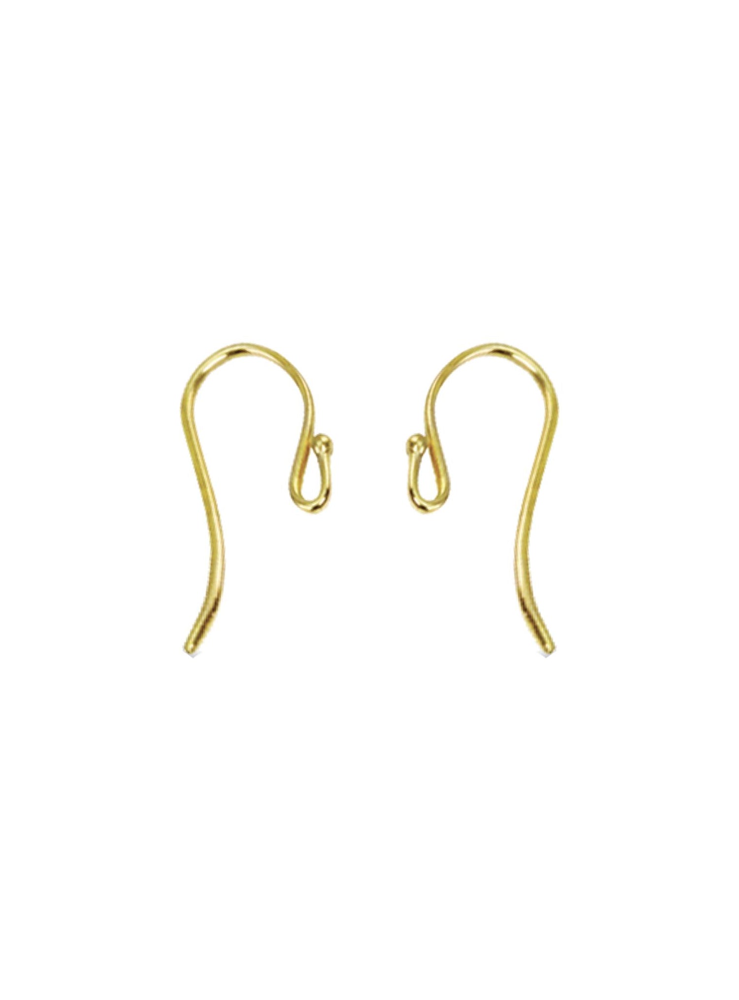 Ball Shepherd Hook Findings for Earrings in 9ct Gold