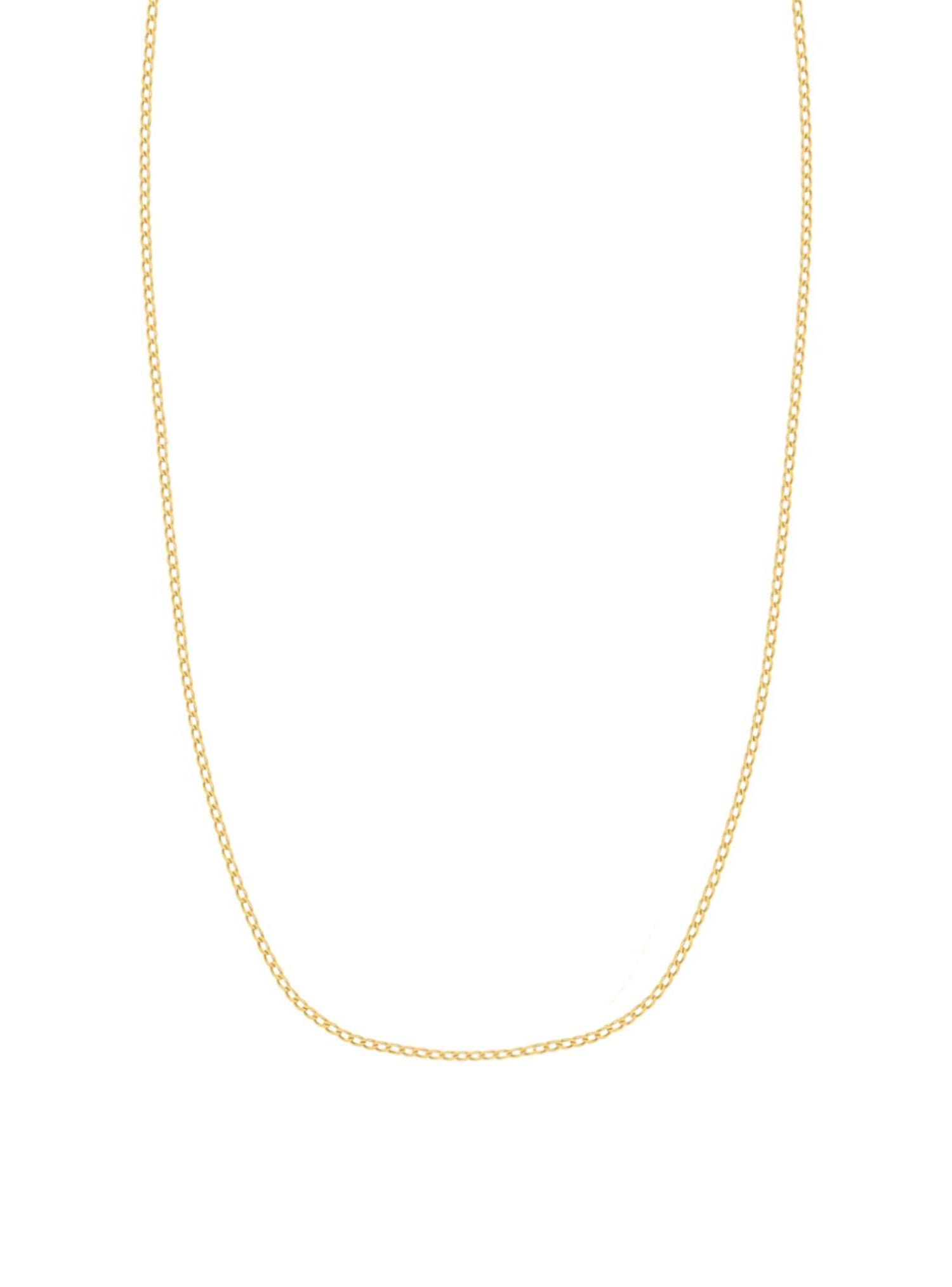 Fine Open Curb Necklace Chain in 9ct Gold
