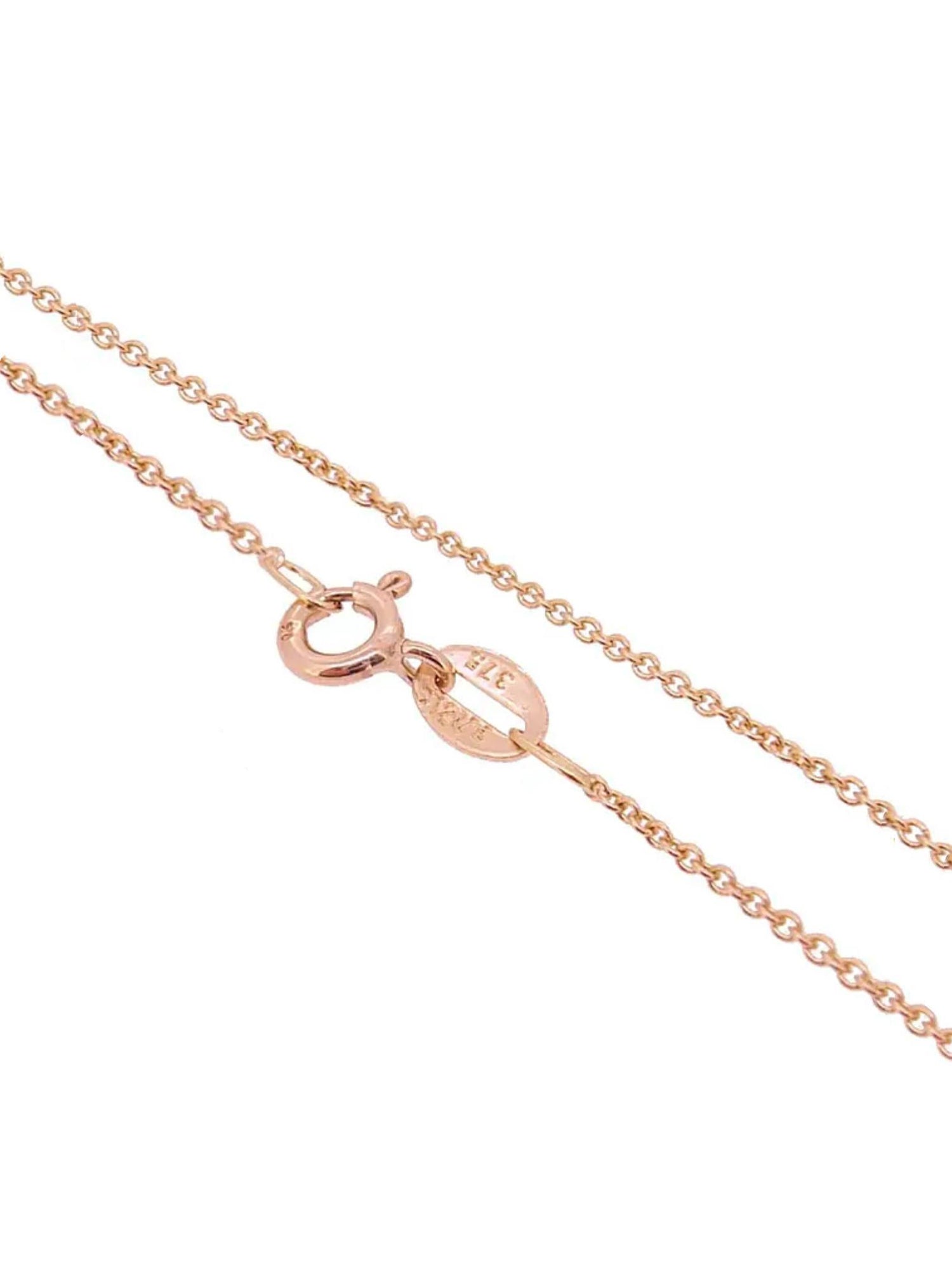 Dainty Cable Chain Necklace in 9ct Rose Gold