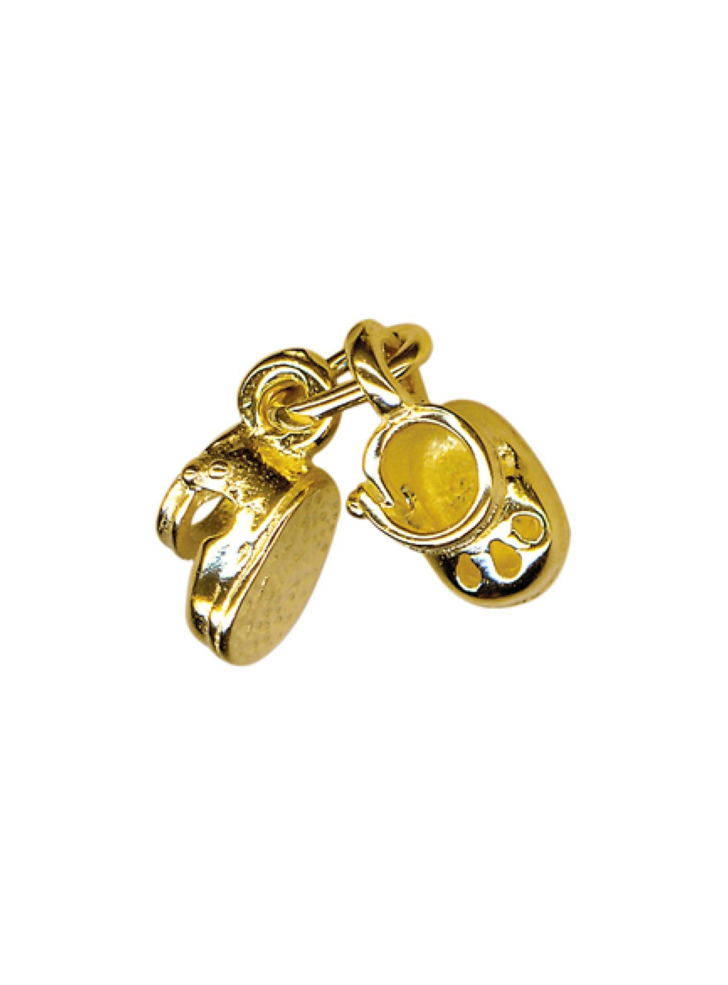 Pair of Baby Booties Shoes Charm in 9ct Gold
