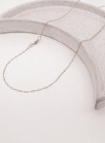 Aurelia Fine 1.7mm Paperclip Necklace Chain in 9ct White Gold