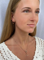 Charms for Sleeper Earrings 7 Lucky Rings in 9ct Rose Gold