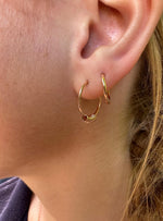 Charms for Sleeper Earrings 7 Lucky Rings in 9ct Rose Gold