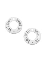 Love Life Be Brave Sleeper Earring Charms