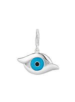 Pastiche Large Enamel Evil Eye Hooked on Clip Charm Pendant