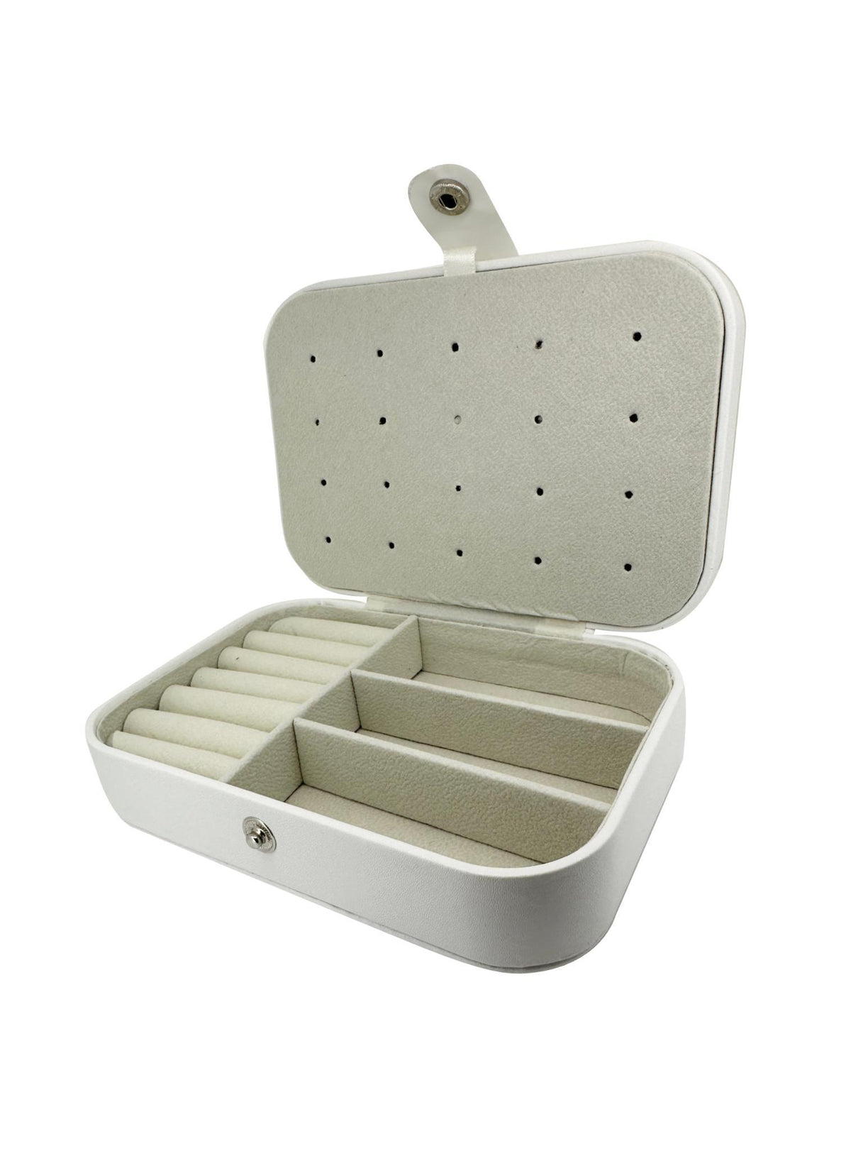 Travel Jewellery Box in White