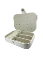 Travel Jewellery Box in White