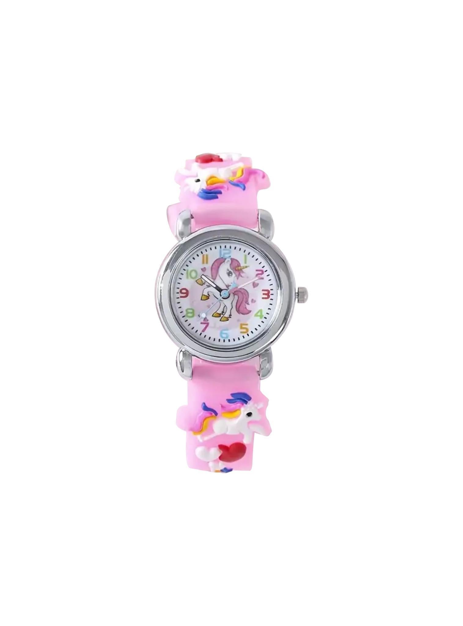 Children's Rainbow Unicorn Watch in Pink