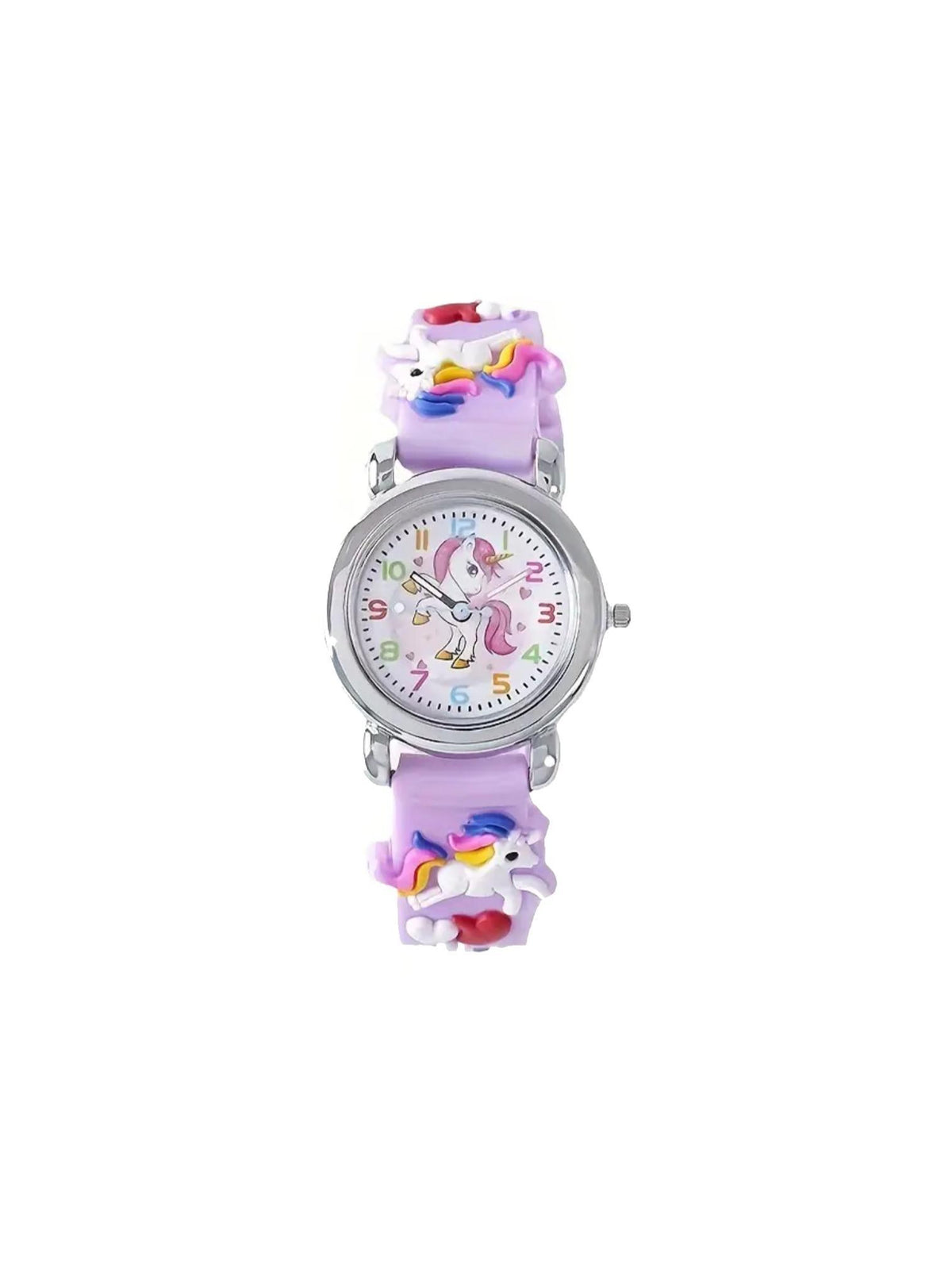 Children's Rainbow Unicorn Watch in Lavender