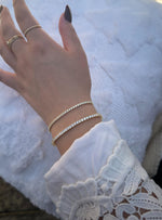 Dakota Lariat CZ Tennis Bracelet in Gold