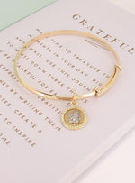 Guardian Angel Cherub Medallion Charm in 9ct Gold