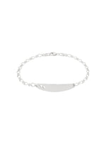 Solid Sterling Silver Identity Name Baby Bracelet