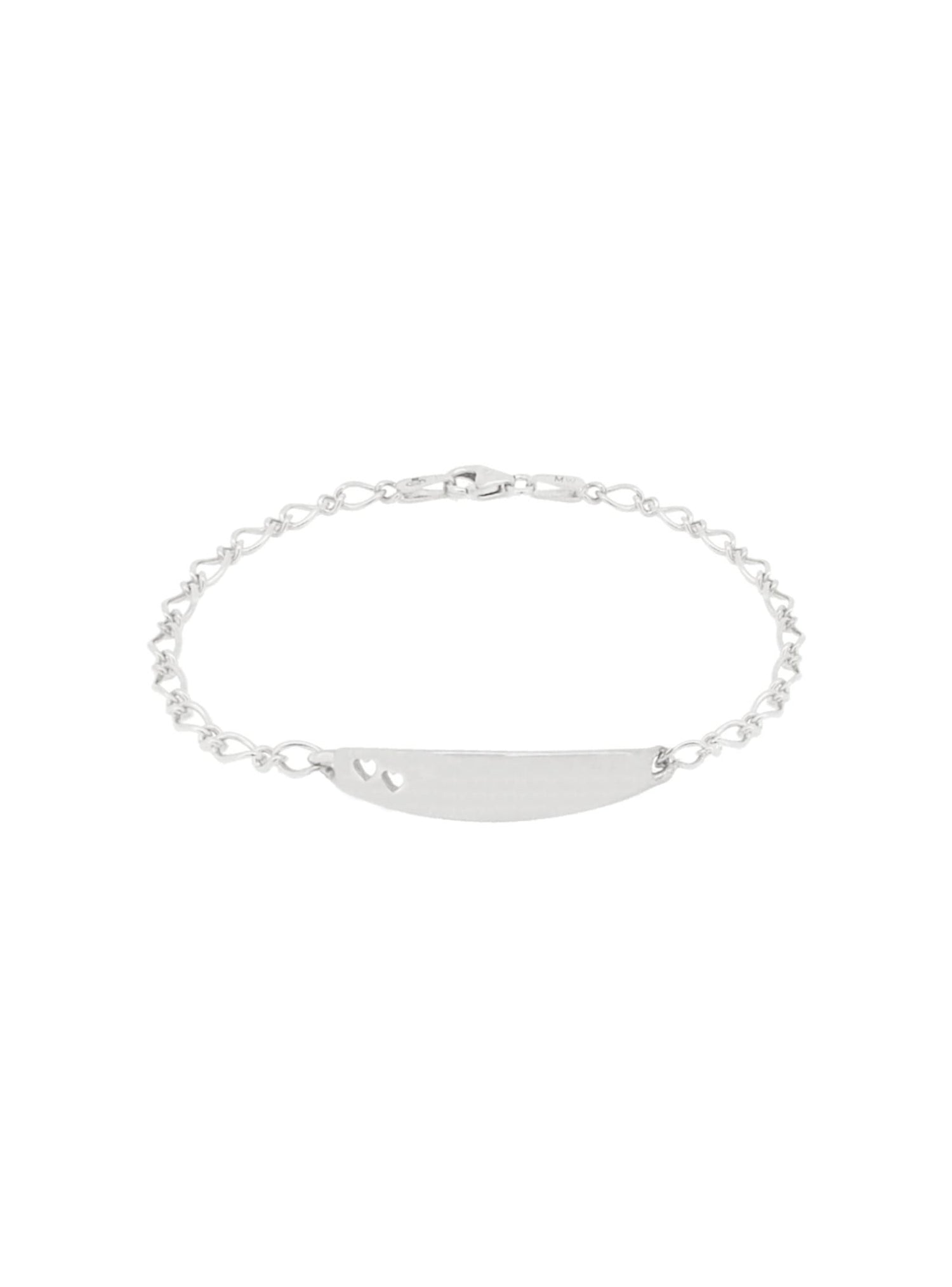 Solid Sterling Silver Identity Name Baby Bracelet