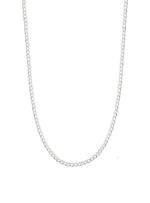Diamond Cut 2.8mm Curb Necklace Chain in Sterling Silver