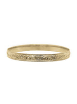 Filigree Embossed 6mm Bangle in 9ct Gold