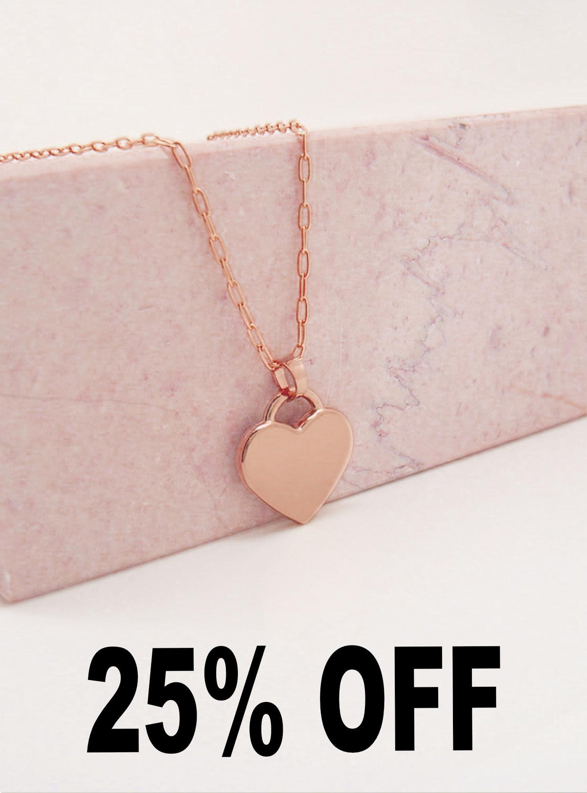 Paperclip Heart Tag Charm Necklace Chain