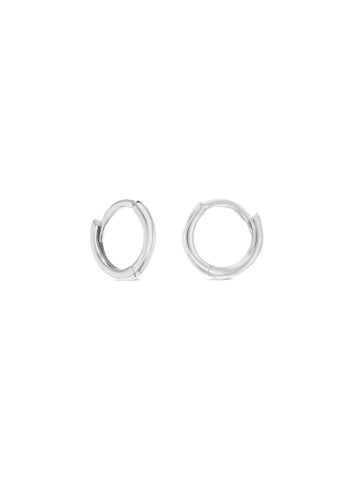 Aurelia 6mm Huggie Hoop Earrings in 9ct White Gold
