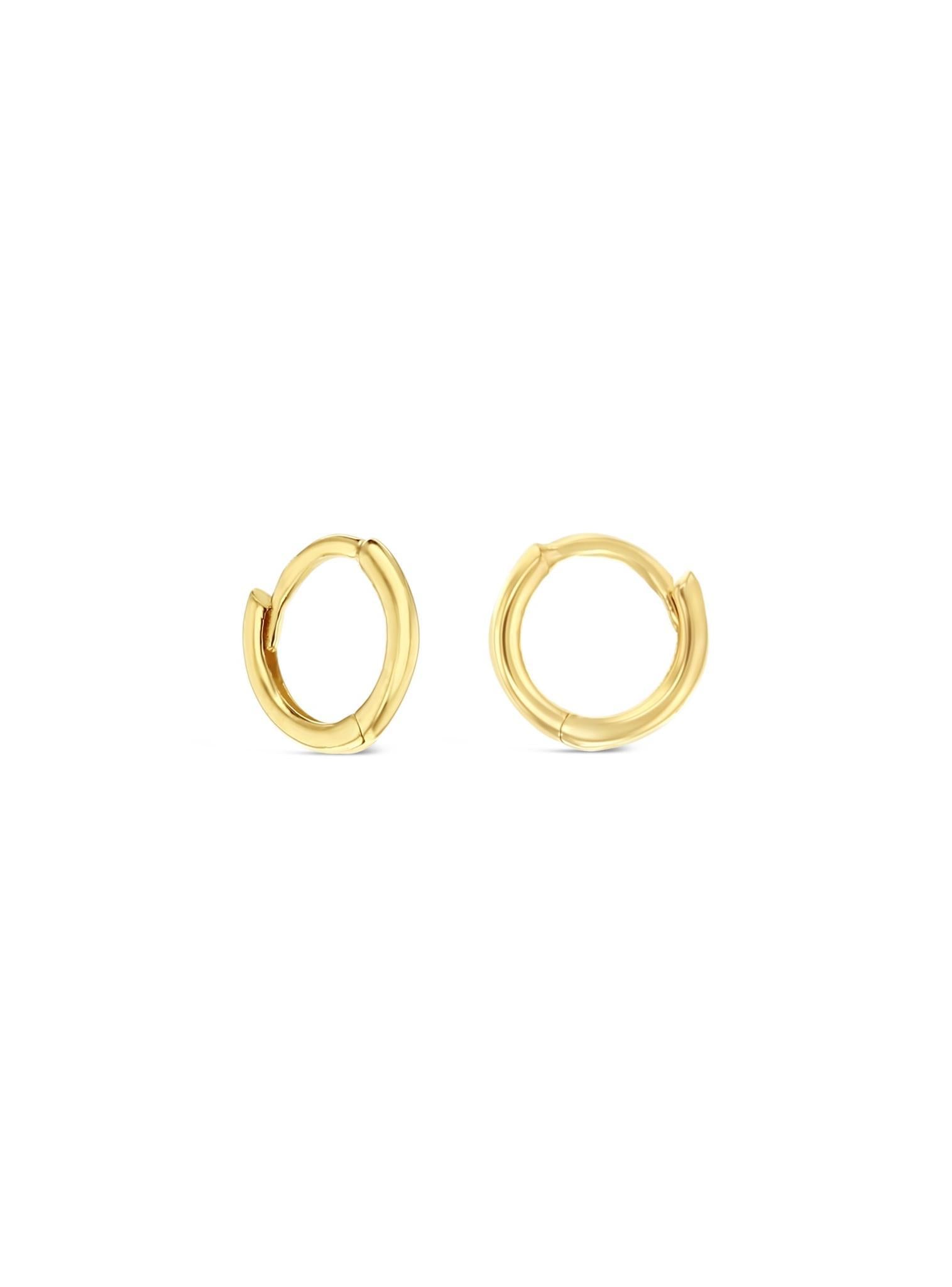Aurelia 6mm Huggie Hoop Earrings in 9ct Gold