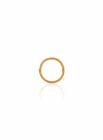Small Plain Hinged Sleeper Hoop Single Earring in 9ct Rose Gold