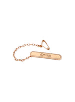 Identity Name Baby Brooch in 9ct Rose Gold