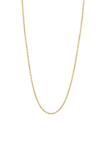 Simple Cable Trace Necklace Chain in Solid 9ct Gold