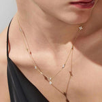 Dainty Diamond Necklace in 9ct Gold