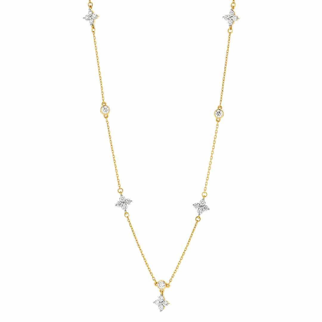 Dainty Diamond Necklace in 9ct Gold