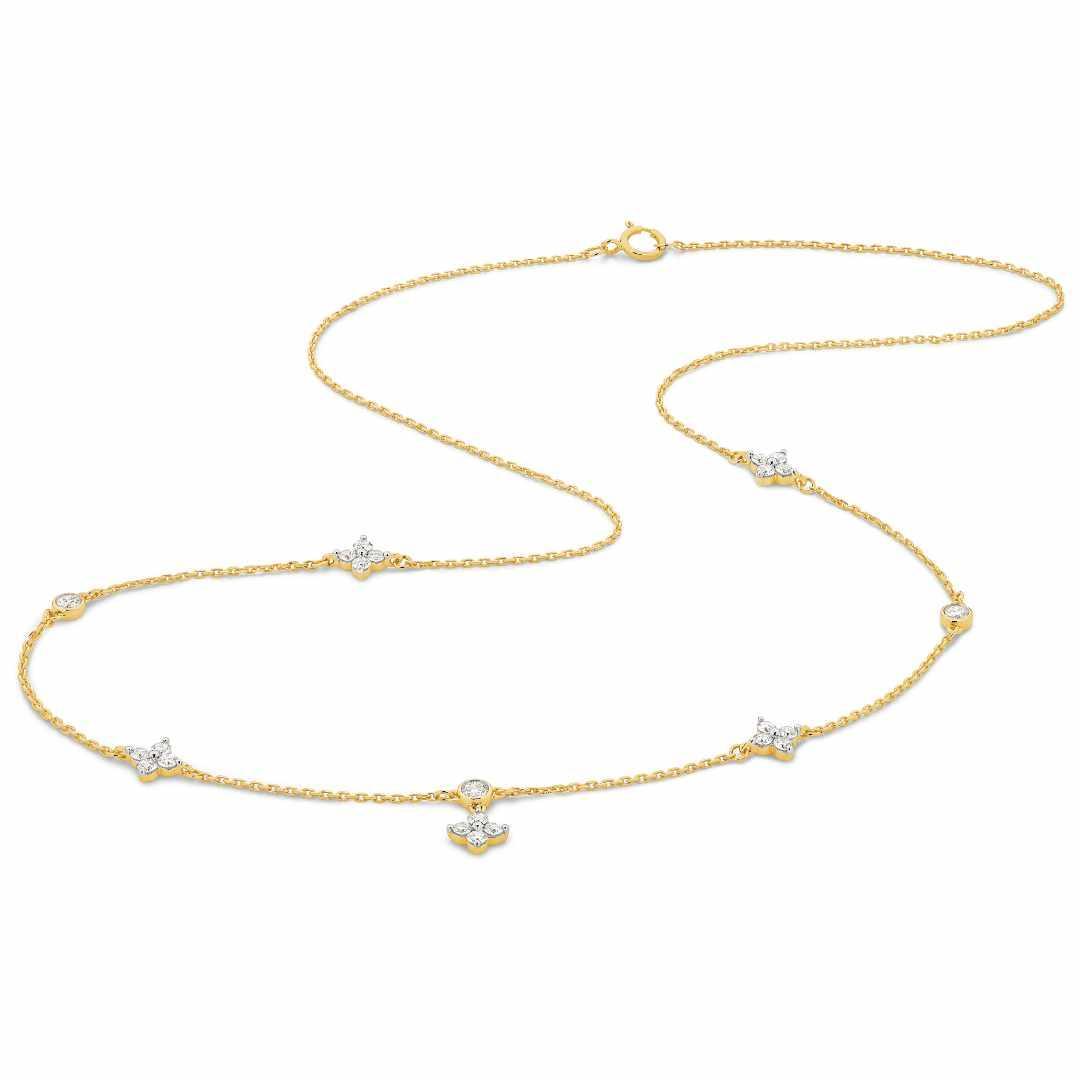 Dainty Diamond Necklace in 9ct Gold
