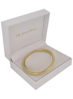 Simple Round Golf Bangle in Silver Filled 9ct Gold