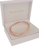 Simple Round Golf Bangle in Silver Filled 9ct Gold