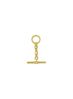 Unisex Tbar Fob Pendant Drop in 9ct Gold