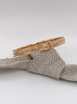 Expanding Filigree Embossed 6mm Bangle All Sizes in 9ct Rose Gold