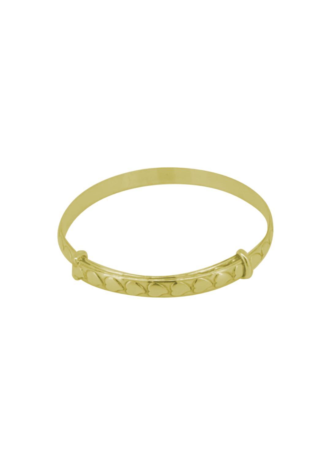Never-ending Love Hearts Expanding Bangle in 9ct Gold
