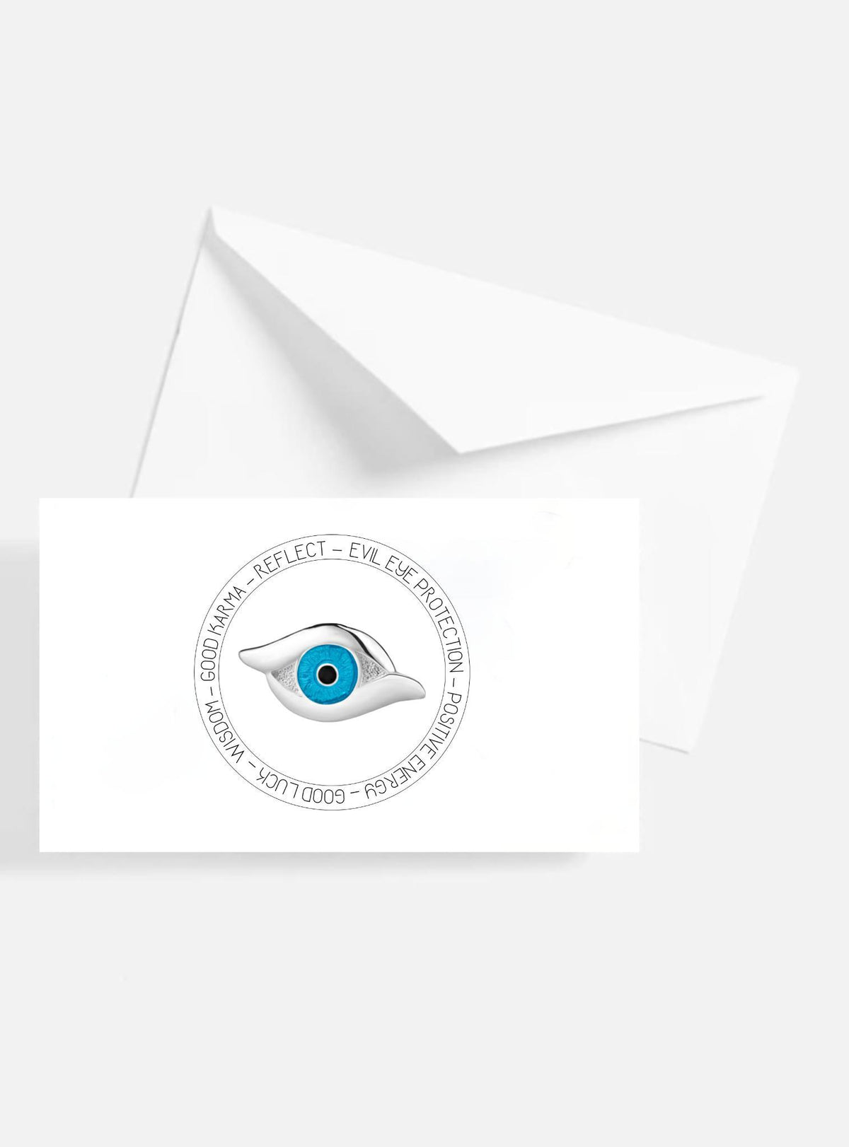 Lucky Protection Evil Eye Charm in Sterling Silver