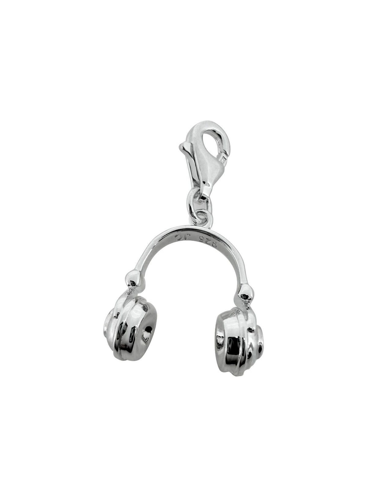 Music Headphones Charm in Sterling Silver