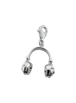 Music Headphones Charm in Sterling Silver