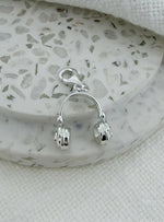 Music Headphones Charm in Sterling Silver