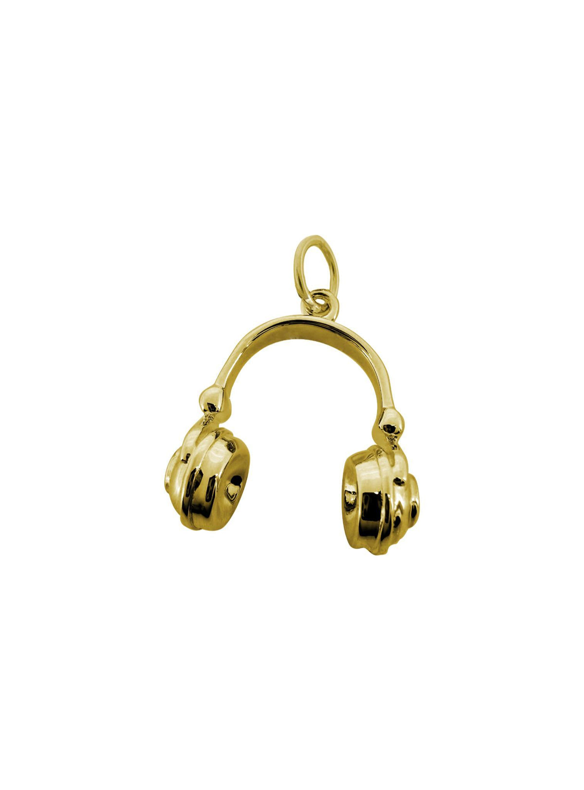 Music Headphones Charm in 9ct Gold
