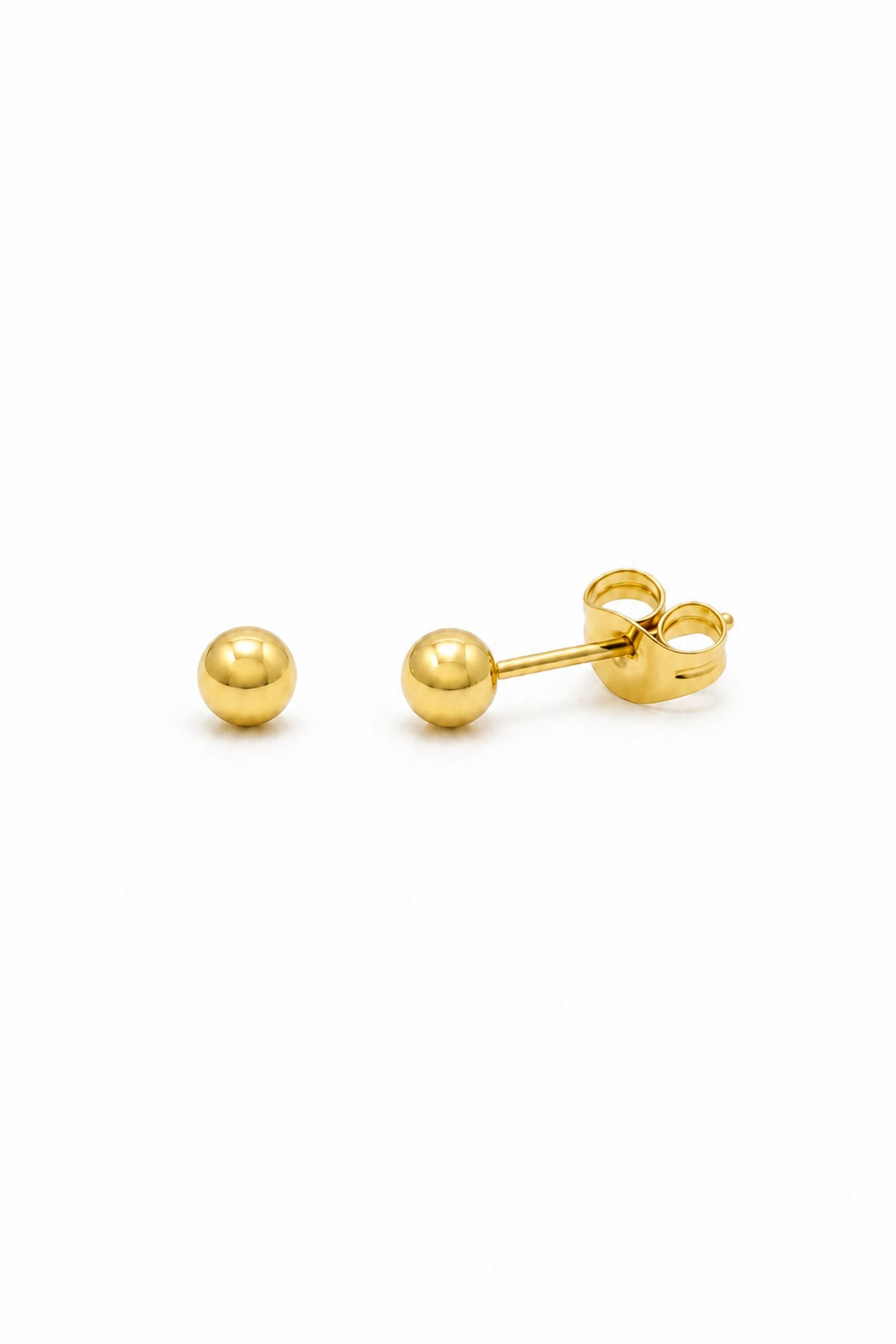 Classic 3mm Ball Stud Design Earrings in 9ct Gold