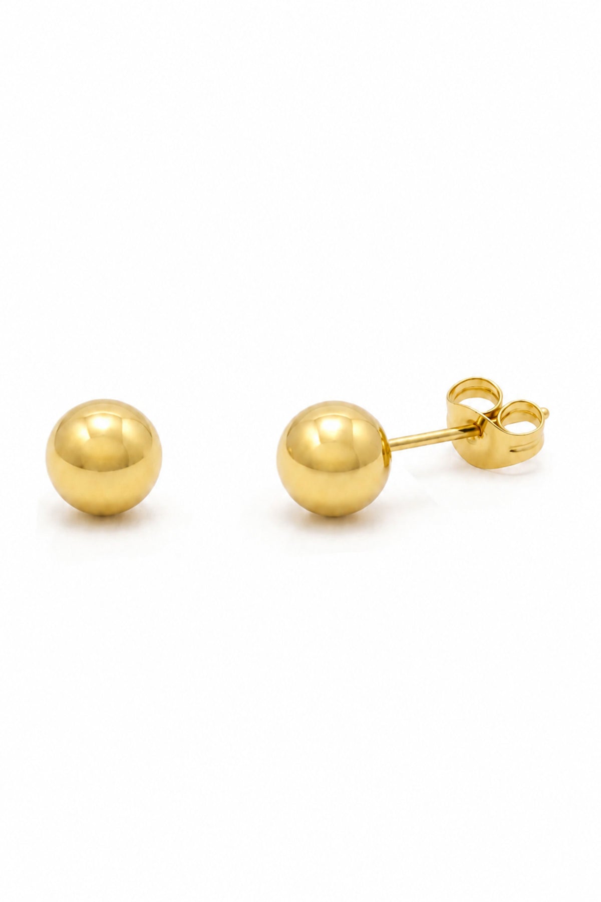 Classic 5mm Ball Stud Design Earrings in 9ct Gold
