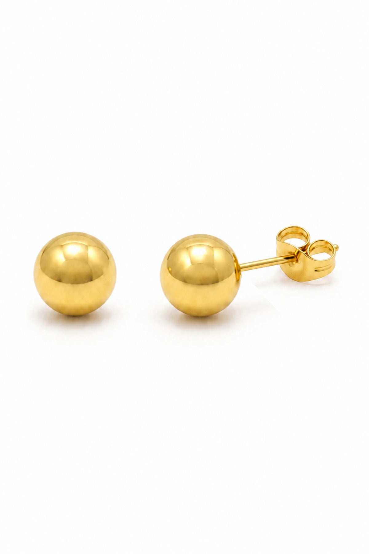 Classic 6mm Ball Stud Design Earrings in 9ct Gold