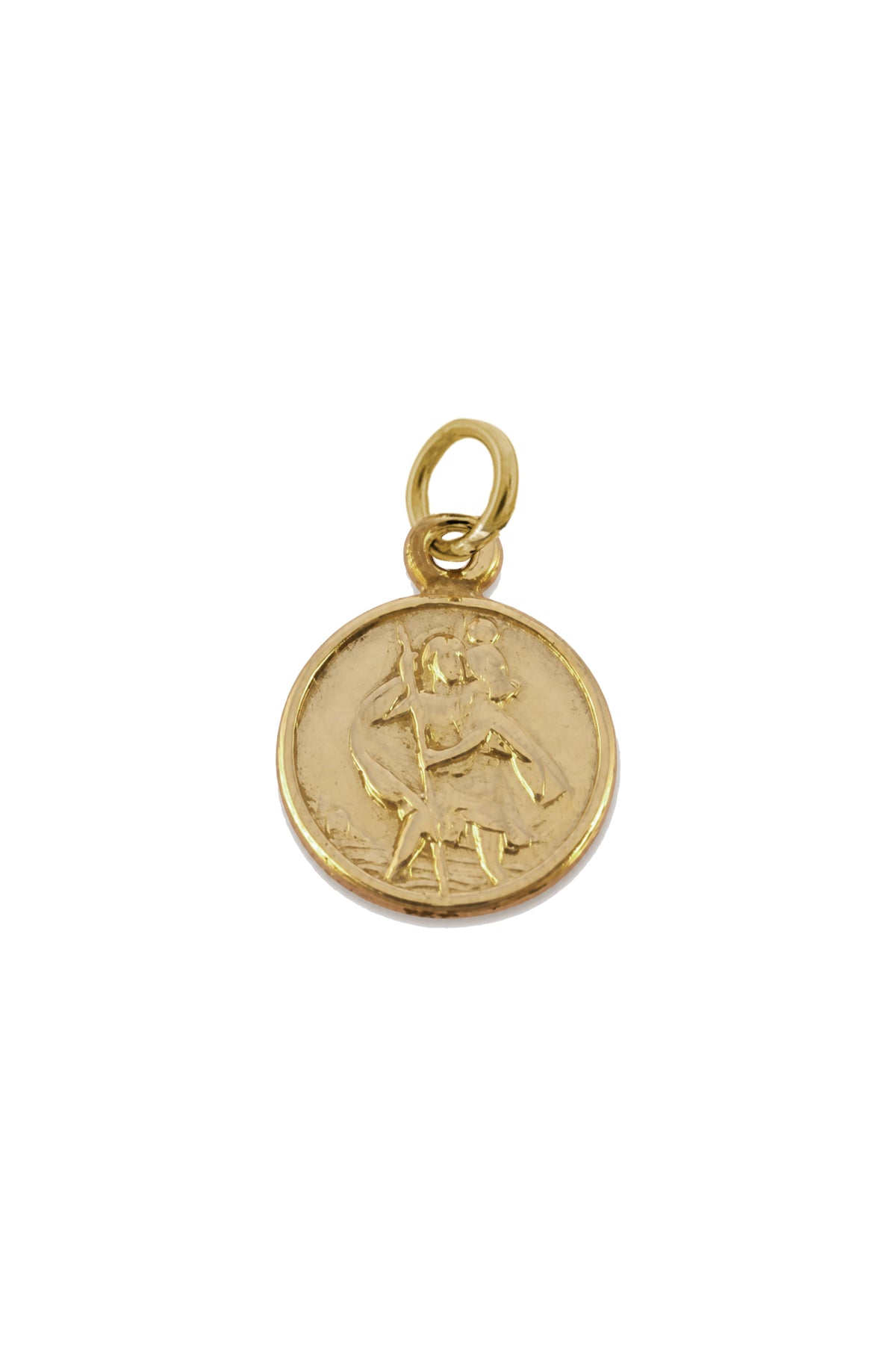 9ct Gold St Christopher Patron Safe Travel Pendant