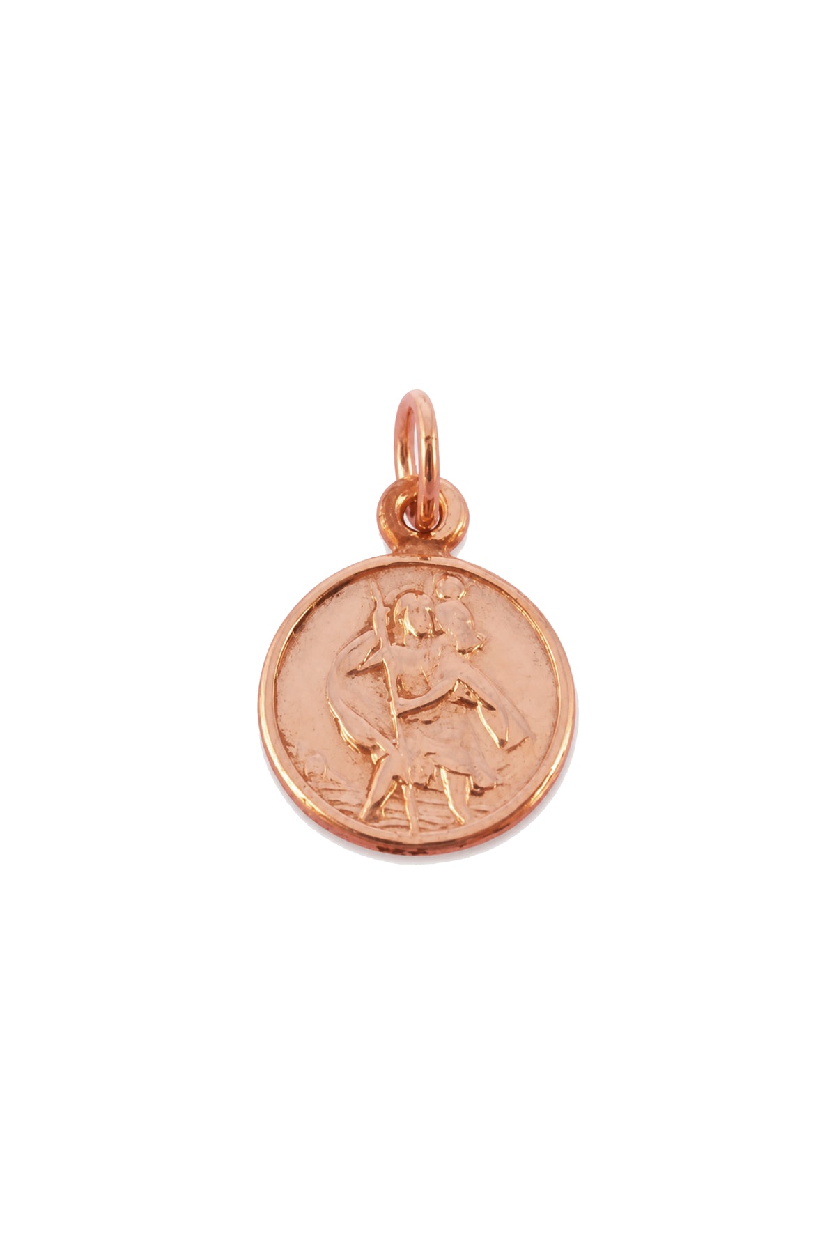 9ct Rose Gold St Christopher Patron Safe Travel Pendant