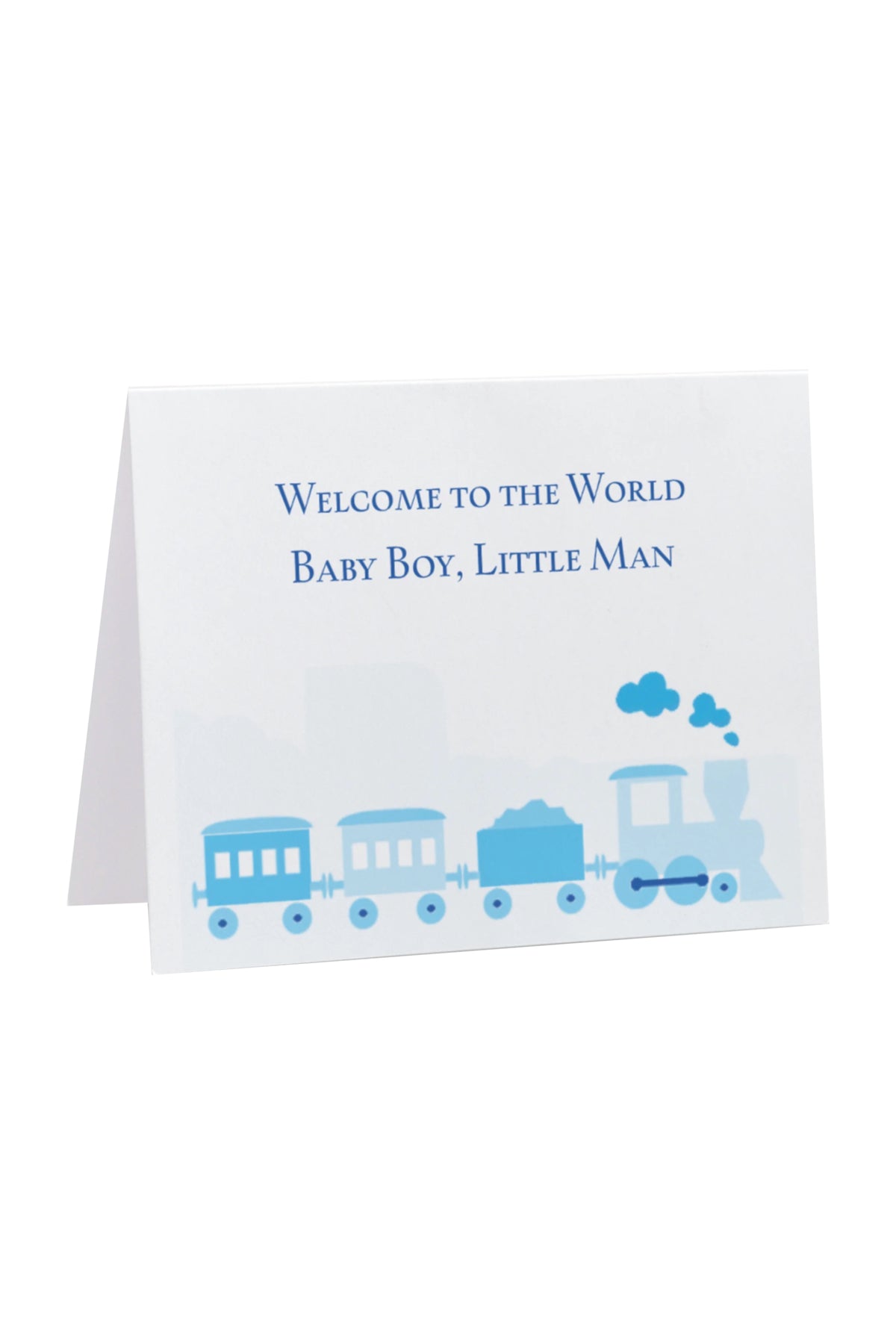 Greeting Gift Card Folded Baby Boy Little Man