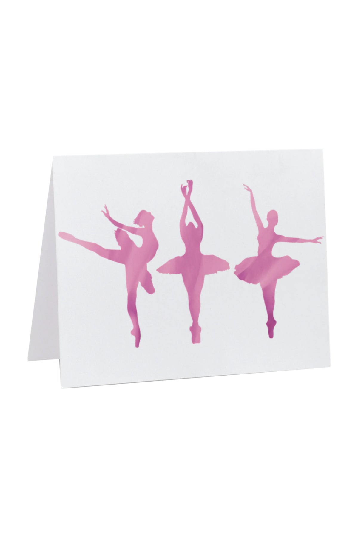 Greeting Gift Card Folded Ballerina Ballet Dancers