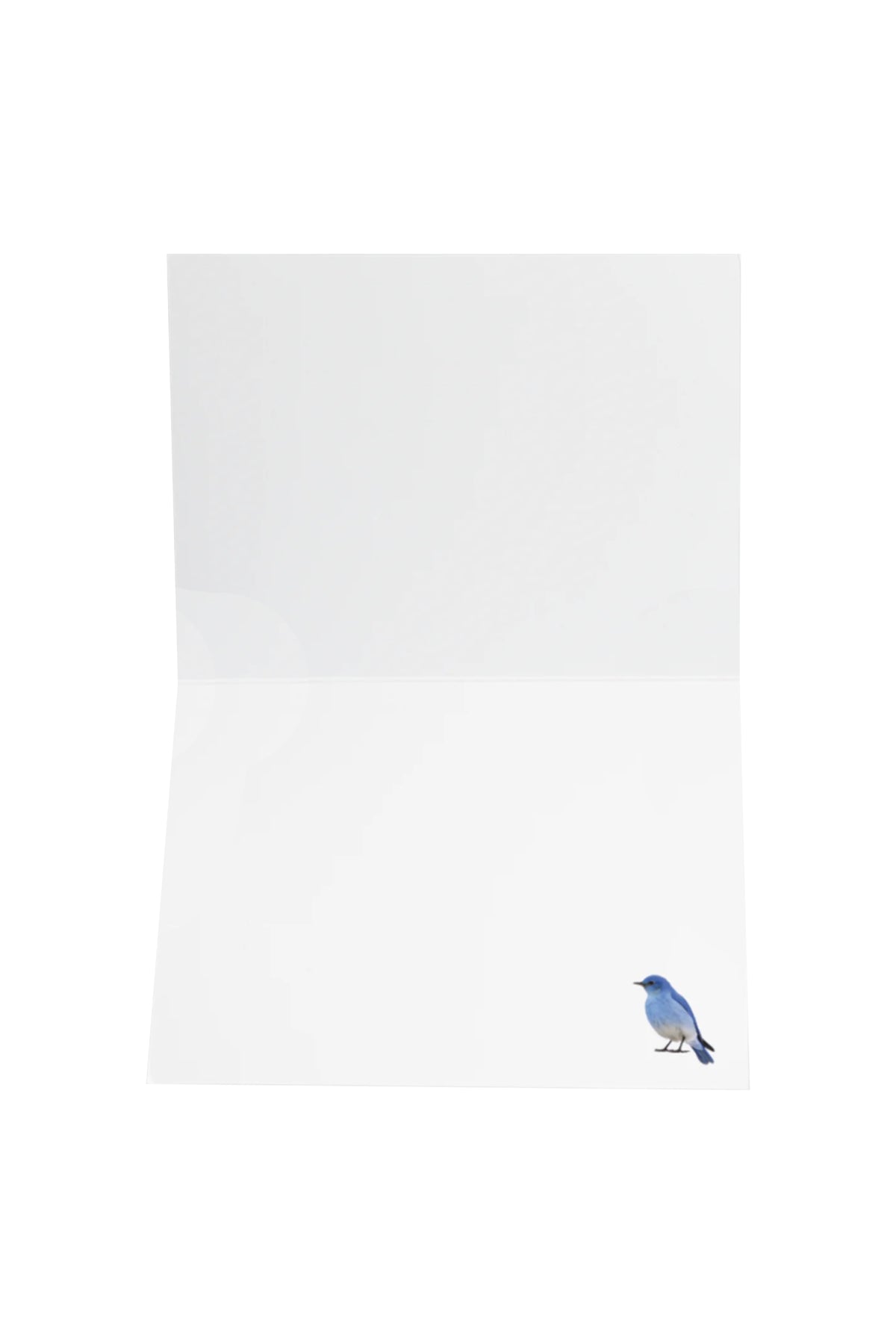 Greeting Gift Card Folded Bluebird of Happiness