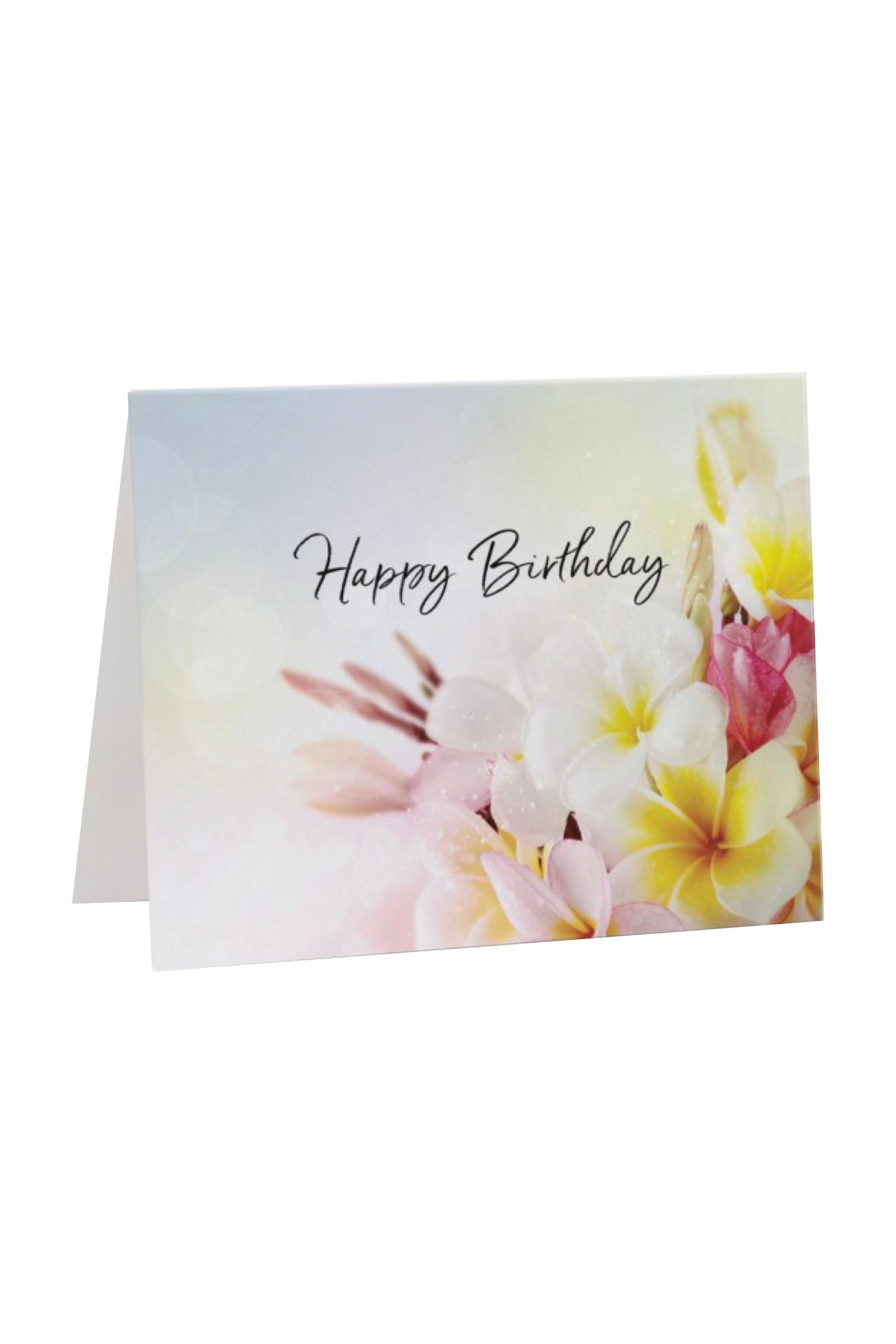 Frangipani Happy Birthday Greeting Gift Card