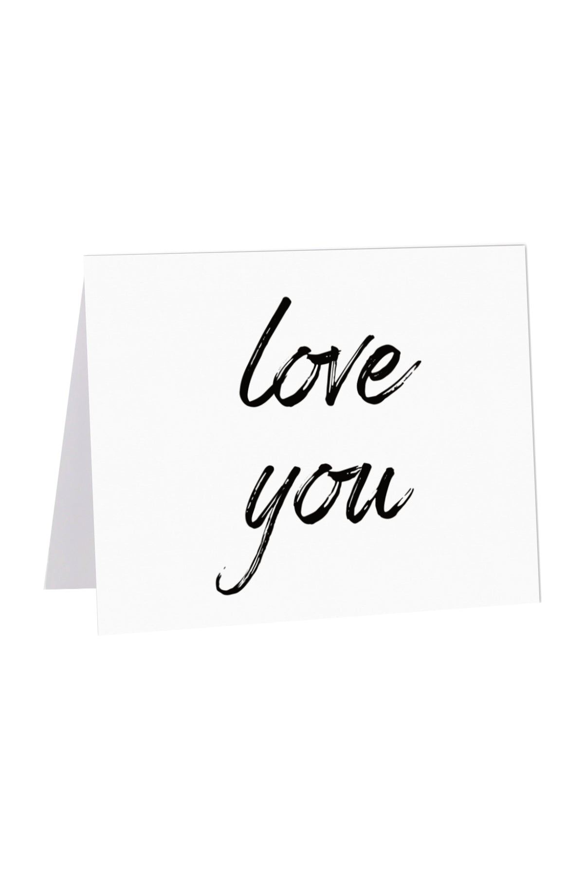 Greeting Gift Card Folded Love You