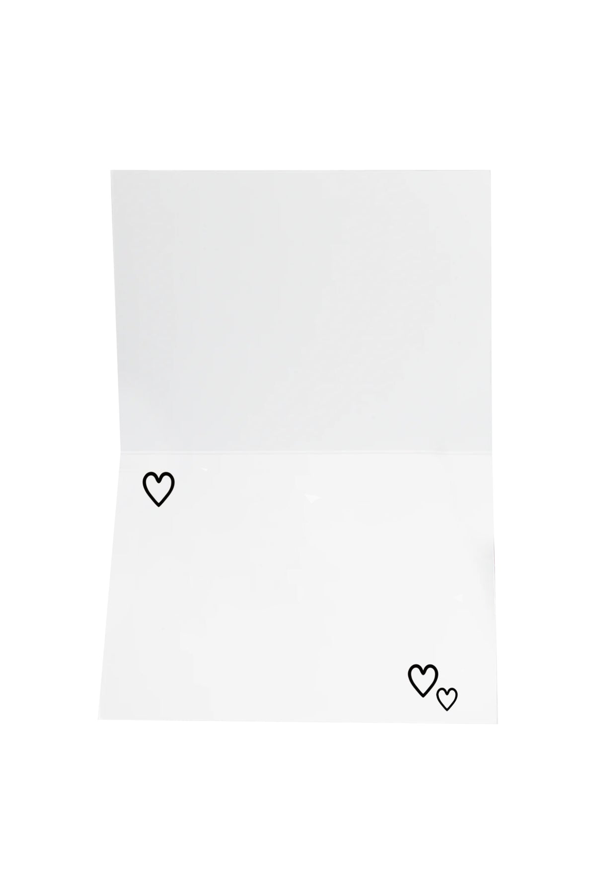 Greeting Gift Card Folded Love You